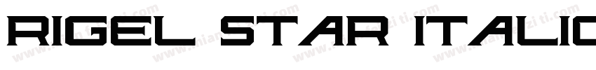 rigel star Italic字体转换